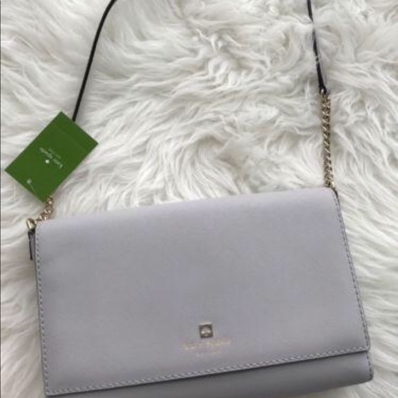 NWT Kate Spade Crossbody Light Gray - Picture 3 of 8